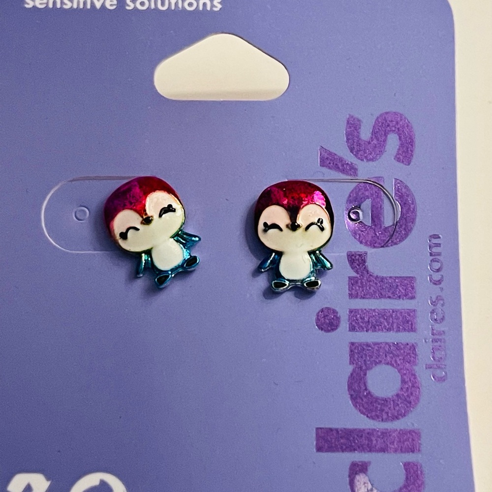 Penguin earrings